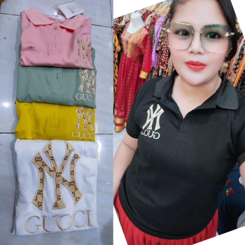 KAOS POLO GUCCI KRAA CEWEK IMPORT