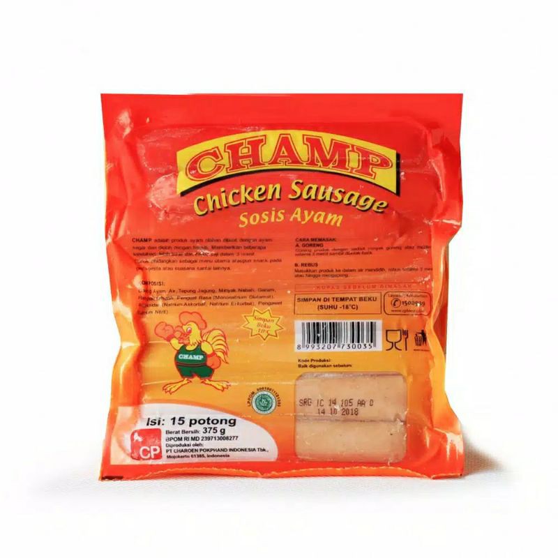 

Champ Sosis Ayam isi 15, 375 gr