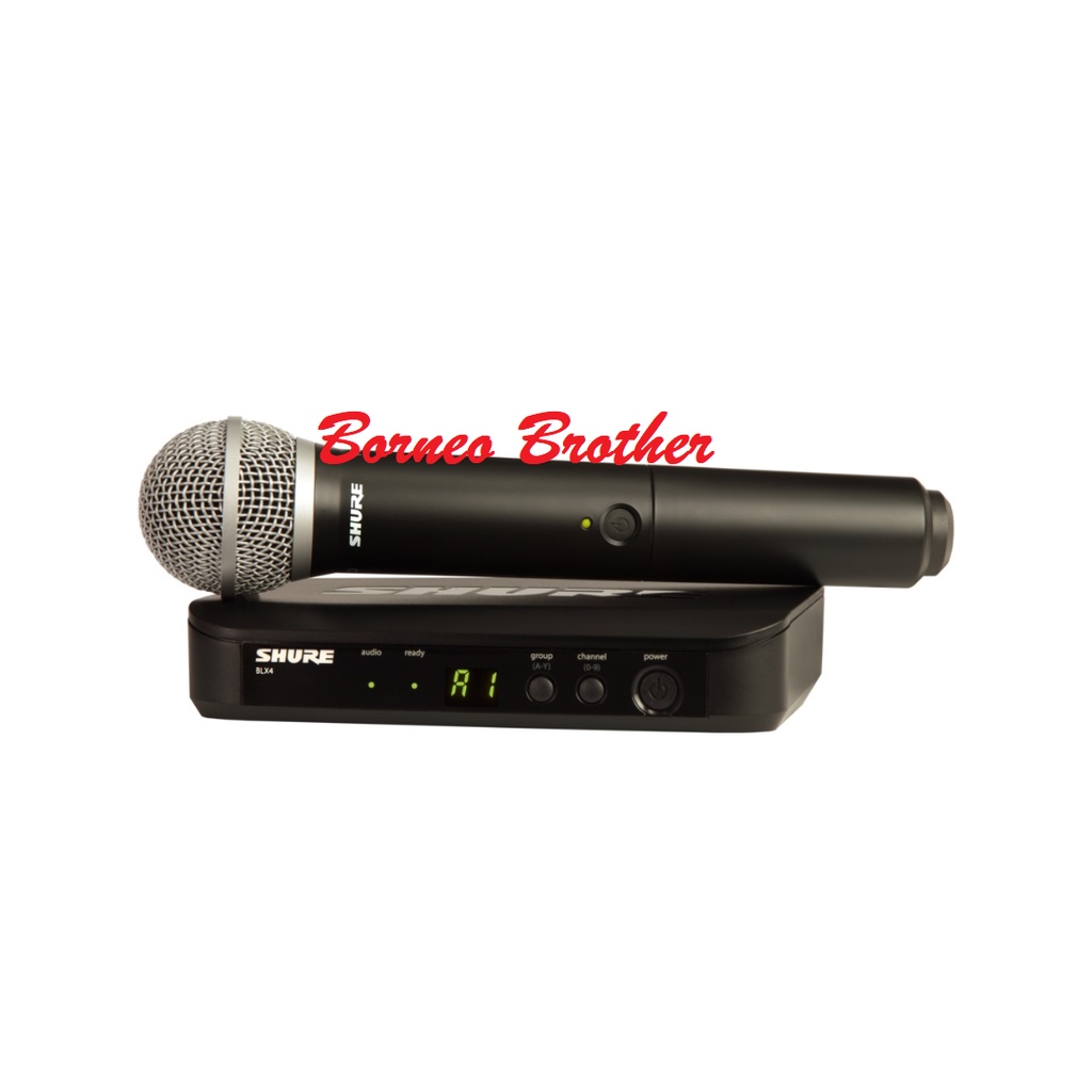 Mic Wireless Shure BLX24/PG58 BLX 24 / PG 58 Original Mic Handheld