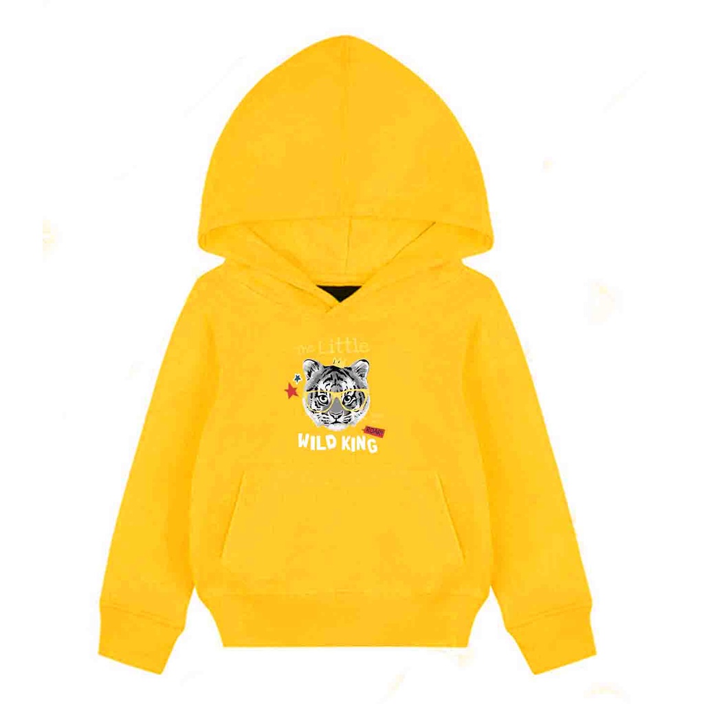 Hoodie Anak Wild King Sweater Pakaian Fleece Anak M - XL