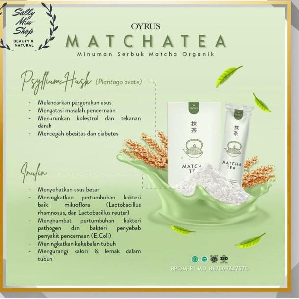 

【rPX】 [TERLARIS] OYRUS Matcha Tea BUY 1 GET 1 Diet Premium- 15gr x 5 sachet
