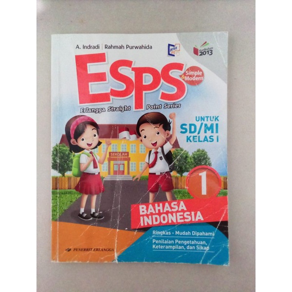 ESPS Bahasa Indonesia 1 untuk SD/MI Kelas 1 Kurikulum 2013