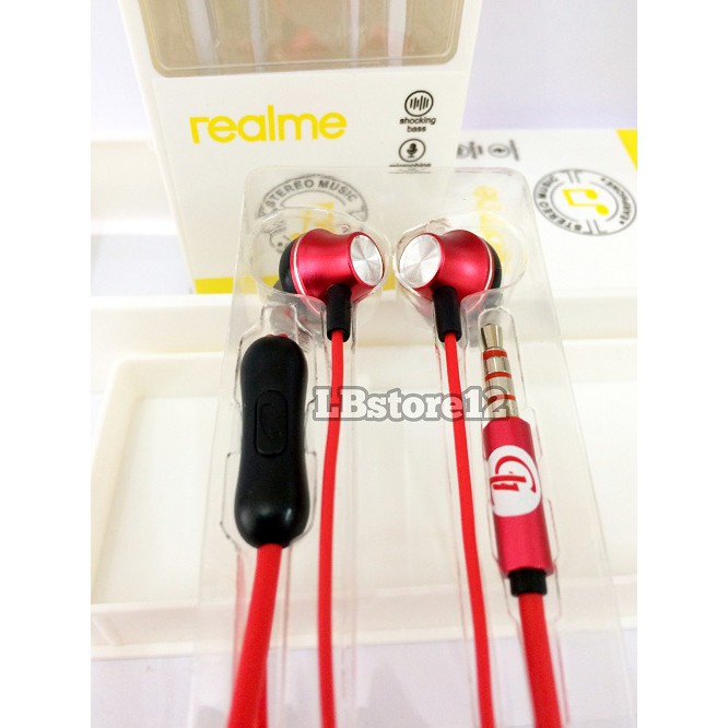 Earphone Realme shocking Extreme Mega Bass