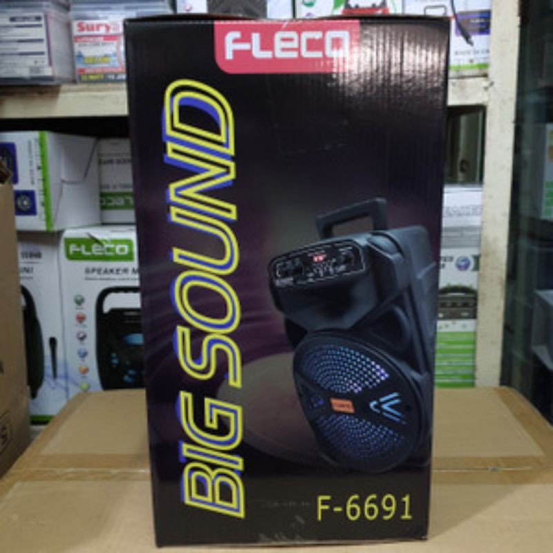 Super ngebas Speaker Bluetooth Fleco F 6691 + Bonus Mic