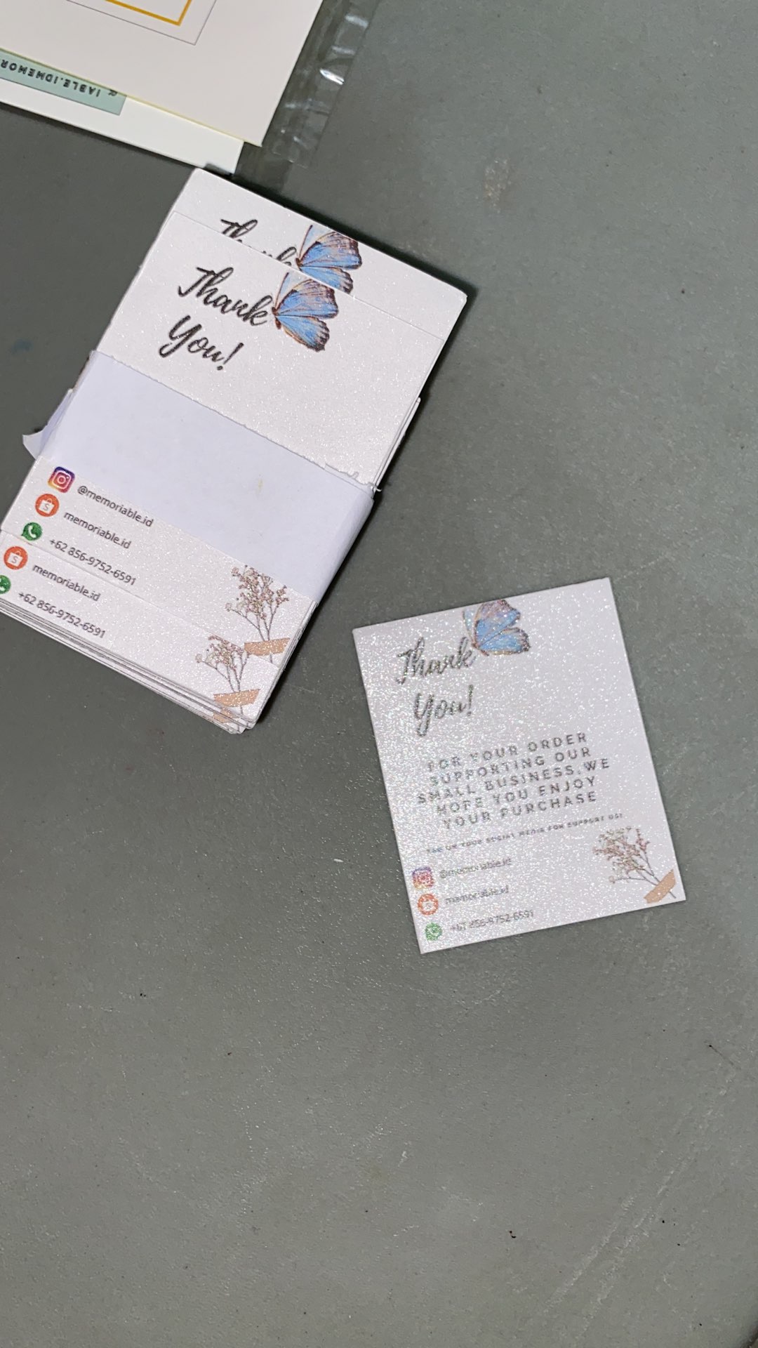 Cetak Thankyou Card/ Kartu Nama/ Kartu Ucapan Terimakasih