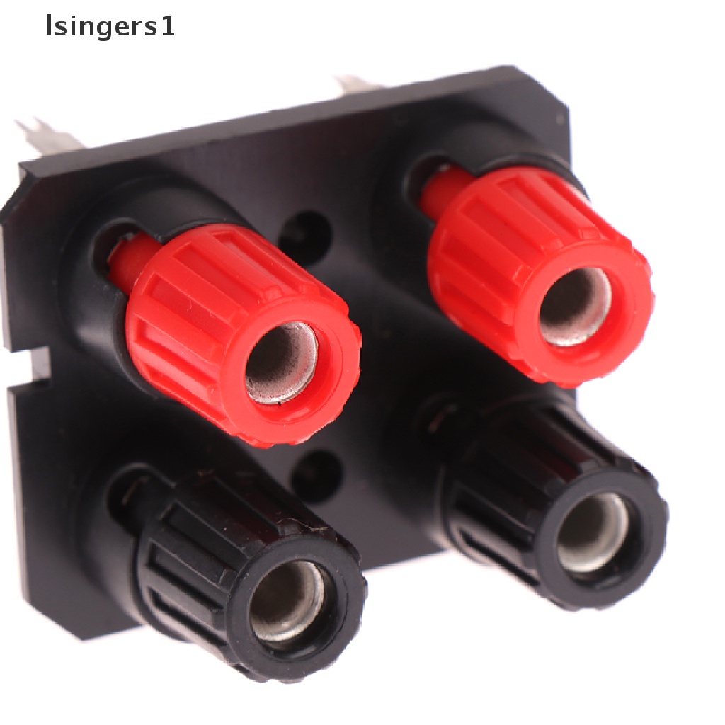 (lsingers1) 2pcs Jack Banana Eksternal 4-pin Untuk Speaker Amplifier WP4-10