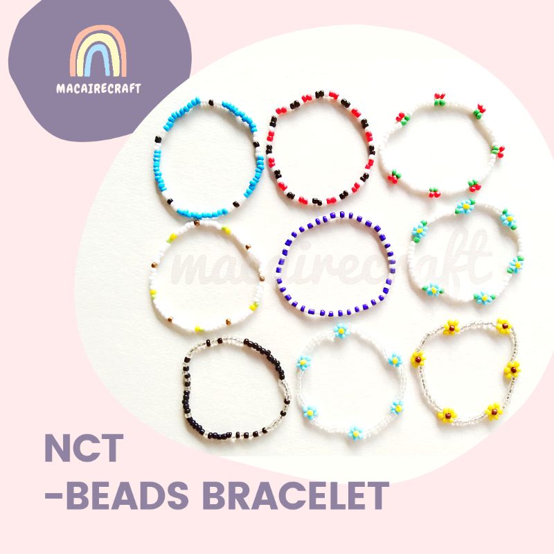 [PART 1] KPOP Idol Beads Bracelet | Gelang Manik NCT | Mark Lee Haechan Taeyong Jaemin Jeno Renjun J