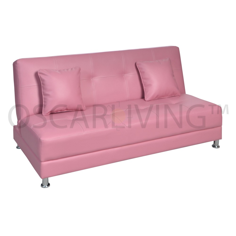 OLC Sofabed Luxio Pink / Sofa Bed Minimalis / Sofa Tidur Khusus Jabodetabek