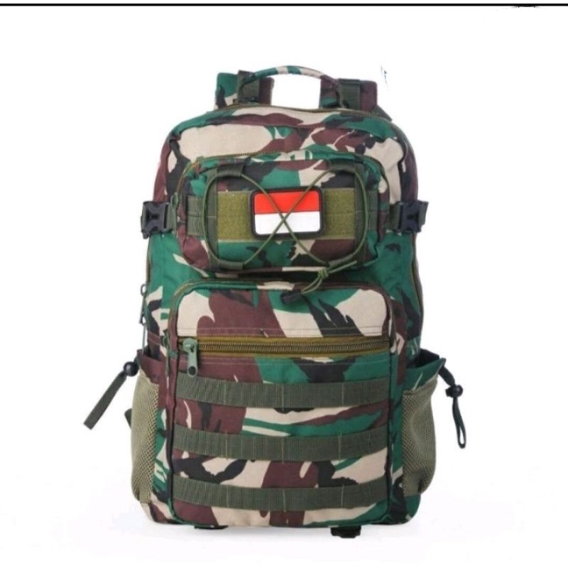 TAS RANSEL LEBANON LORENG TNI/TAS PUNGGUNG MILITARY/TAS MULTIFUNGSI