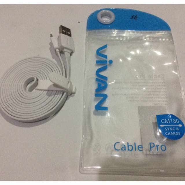 Kabel Charger Vivan iPhone 5 6 Original