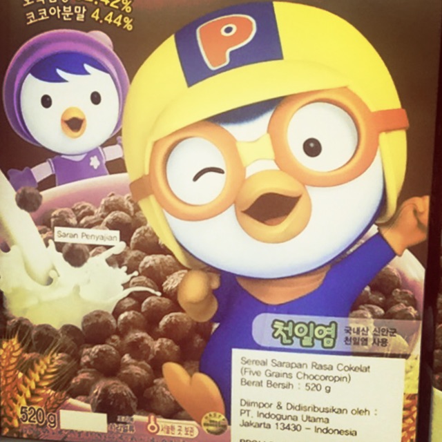 

Pocoyo sereal grain chocoropin 520gr snack imported dr korea