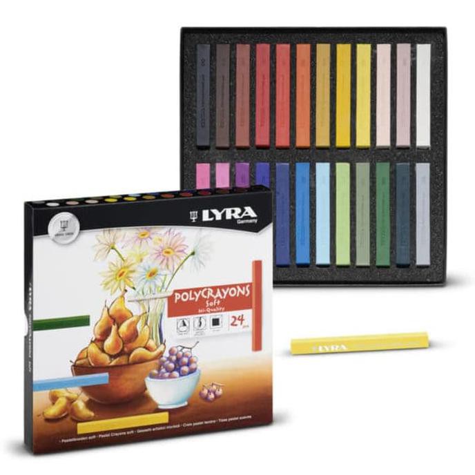 

Sale! Lyra Polycrayons (Soft Pastel) 24Clr Murah
