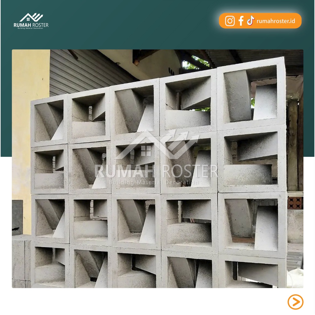 Jual Roster Betonroster Modernloster Betonlubang Angin Minimalis Roster Beton Motif Z 6752