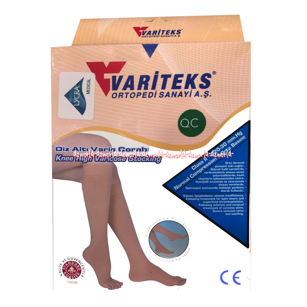 Variteks Ortopedi Sanayi Knee High Varicose Stocking Stoking Kesehatan Membantu Masalah Pada Kaki