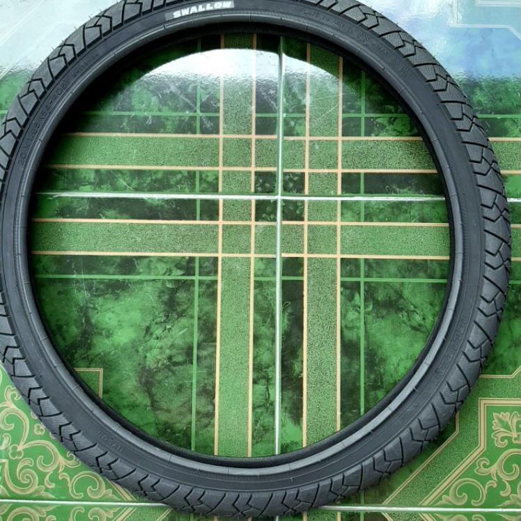 BAN LUAR SEPEDA 20 x 1.95 195  20x1.95 SWALLOW HITAM POLOS –BAK.25Au22w