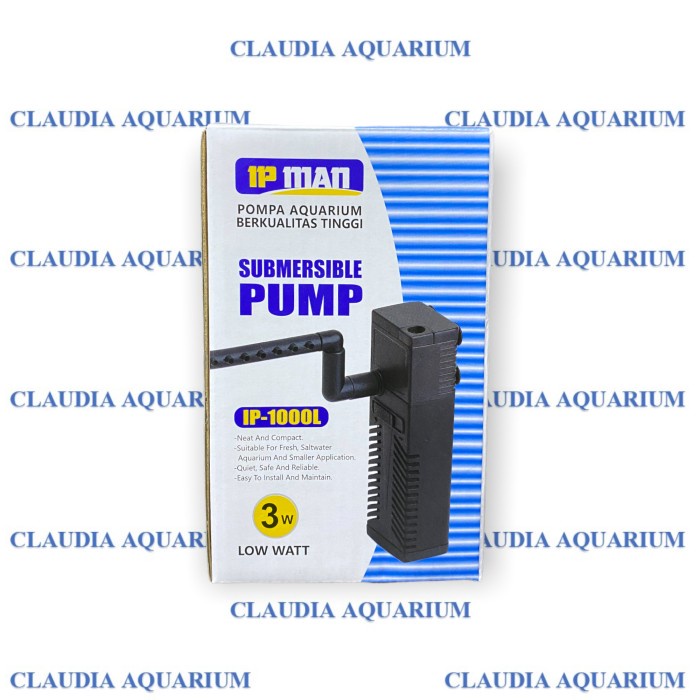 Mesin Pompa Aquarium Internal Filter IP MAN IP 1000L Low Watt 3 Watt Hemat Listrik Pompa Murah
