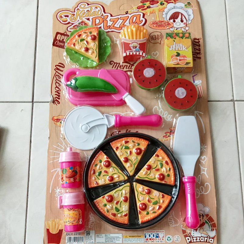 Mainan Masak Masakan Kedai Pizza OCT2219 ukuran panjang 60cm