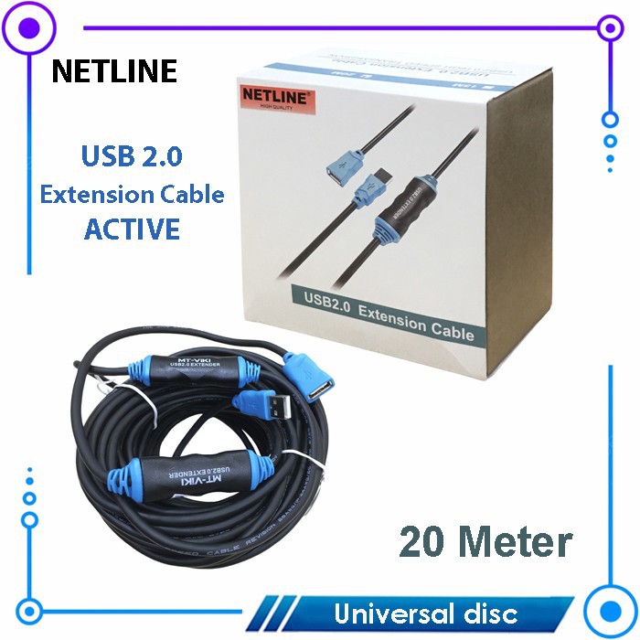 USB 2.0 Extension Aktive 30 Meter NETLINE