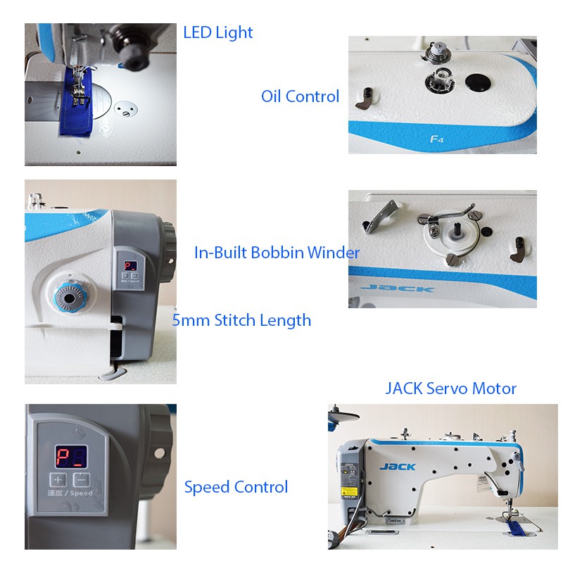 JACK F5 - Mesin Jahit JACK F5 Highspeed Industrial Servo Motor