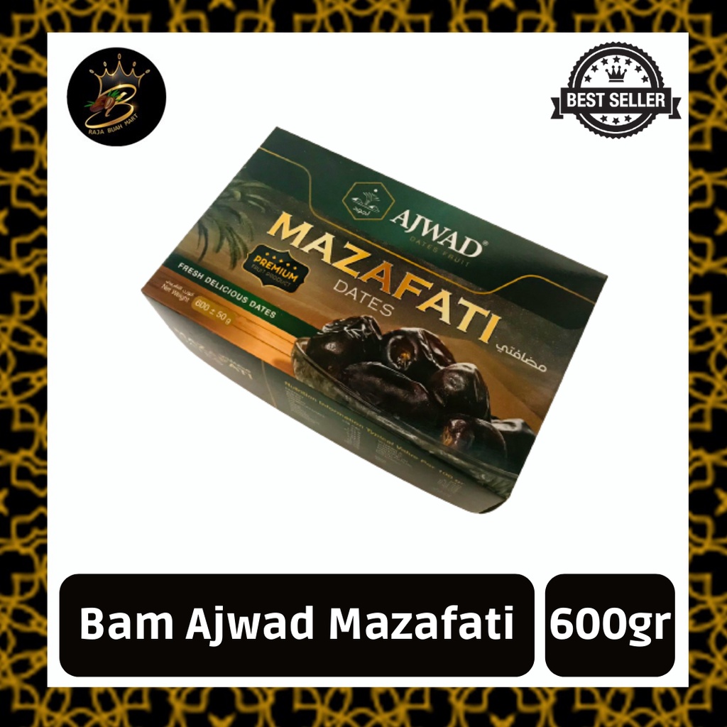 

KURMA BAM AJWAD MAZAFATI 600GR TERMURAH