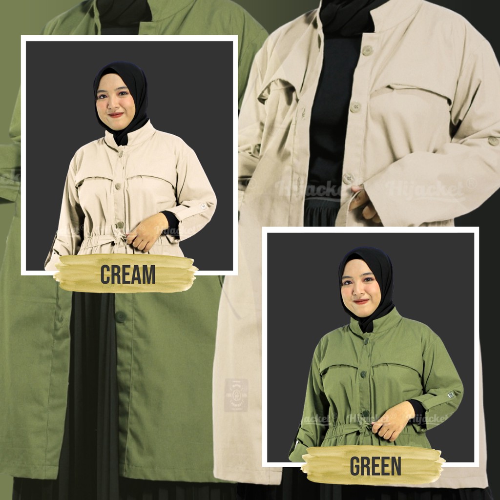 🆕 Hijacket® Valeria Jaket Baby Canvas Wanita 100% Original + Gratis Totebag-2