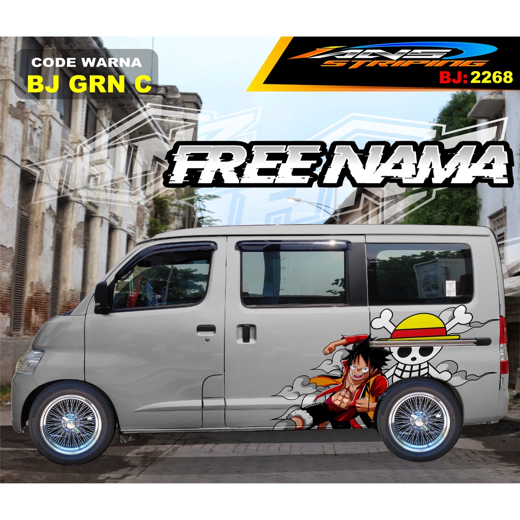 STICKER MOBIL GRANMAX / VARIASI STIKER MOBIL LUXIO / STICKER DECAL BODY SAMPING MOBIL AVANZA XENIA / STIKER MOBIL