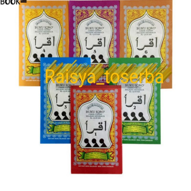 BUKU IQRO JILID 1,2,3,4,5,6 BESAR UK A5