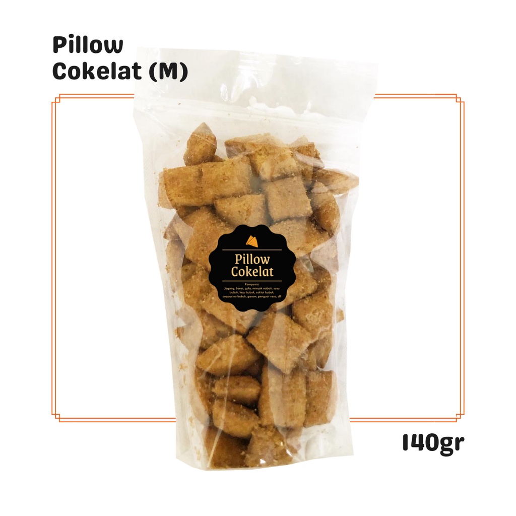 

Pillow Cokelat (M) 140gr / Snack Cemilan Piloko / Camilan Coklat Manis