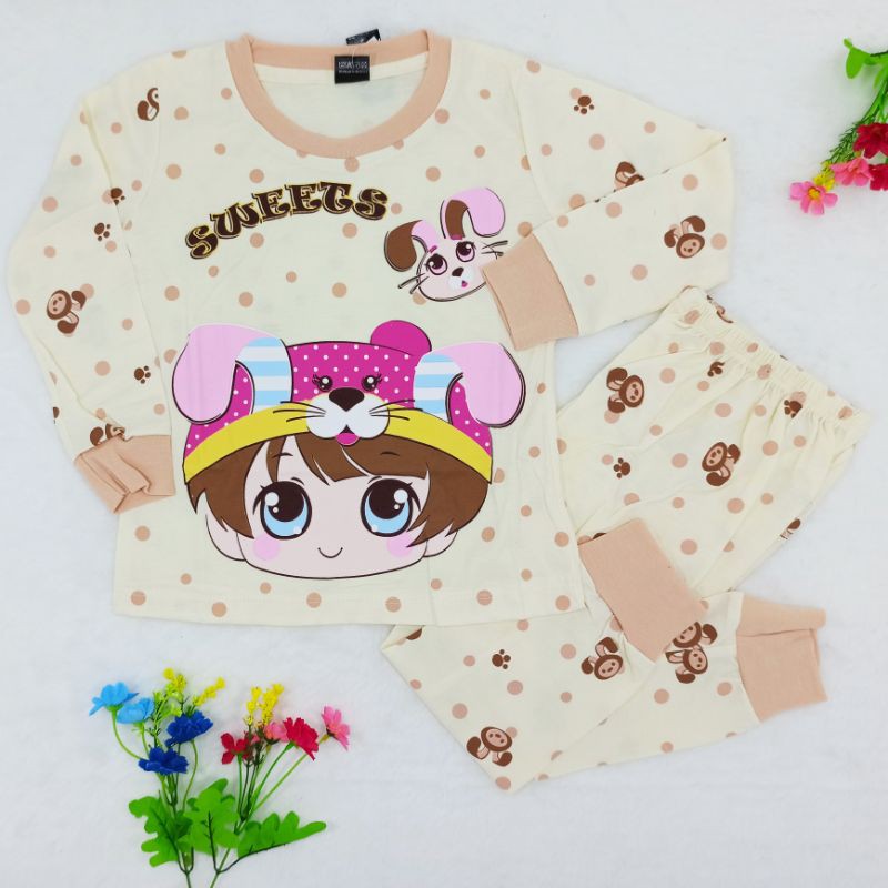 Ss#320 Setelan Anak Perempuan Size 4-6thn Model Za-ra Kids / Piyama Anak / Pakaian Anak Perempuan