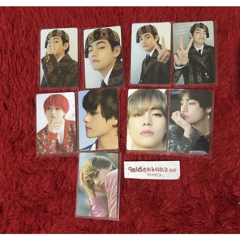 PHOTOCARD PC DICON 101 TAEHYUNG V BARET BTS RAMBUT MERAH RED HAIR PEACE SASSY