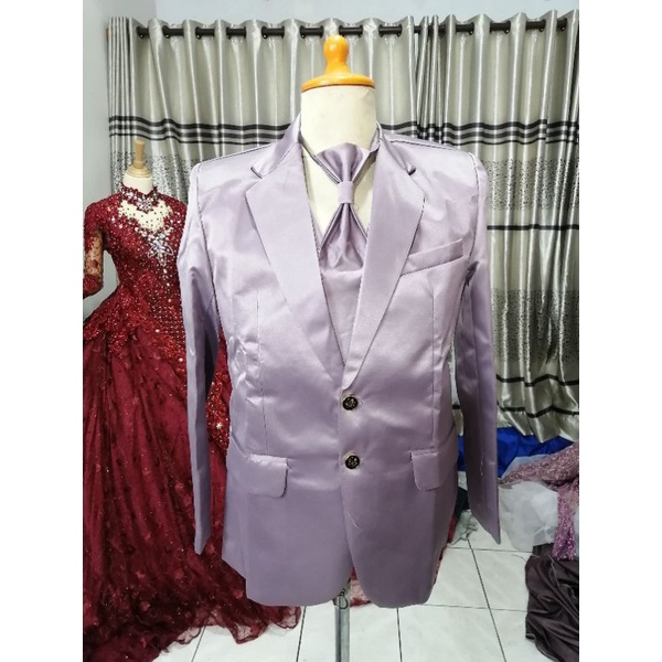 Jas pengantin resmi bahan taffeta