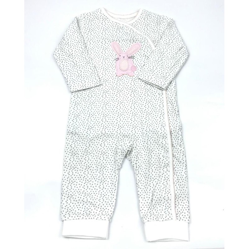 BABY K2 - Sleepsuit buka kaki isi 3 pcs motif cat pink
