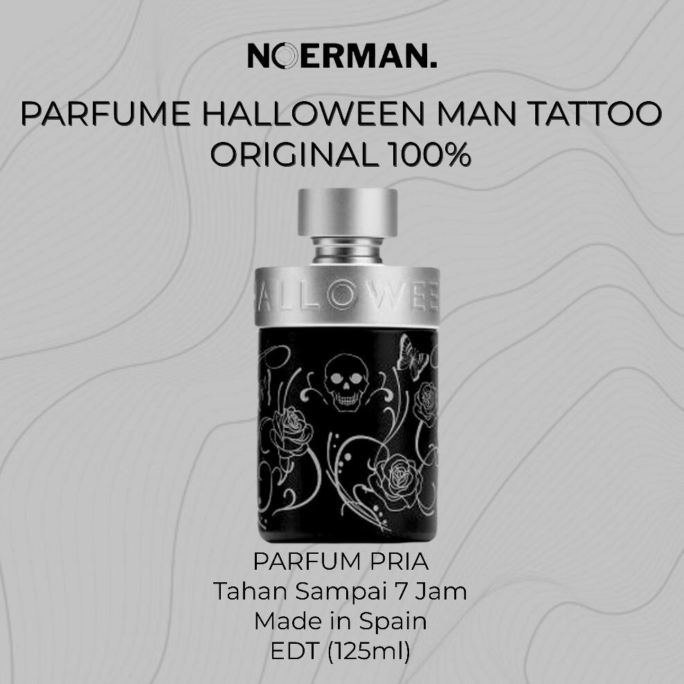 Parfume Halloween Man tattoo j del pozo EDT 125ml Minyak wangi pria original made in spain