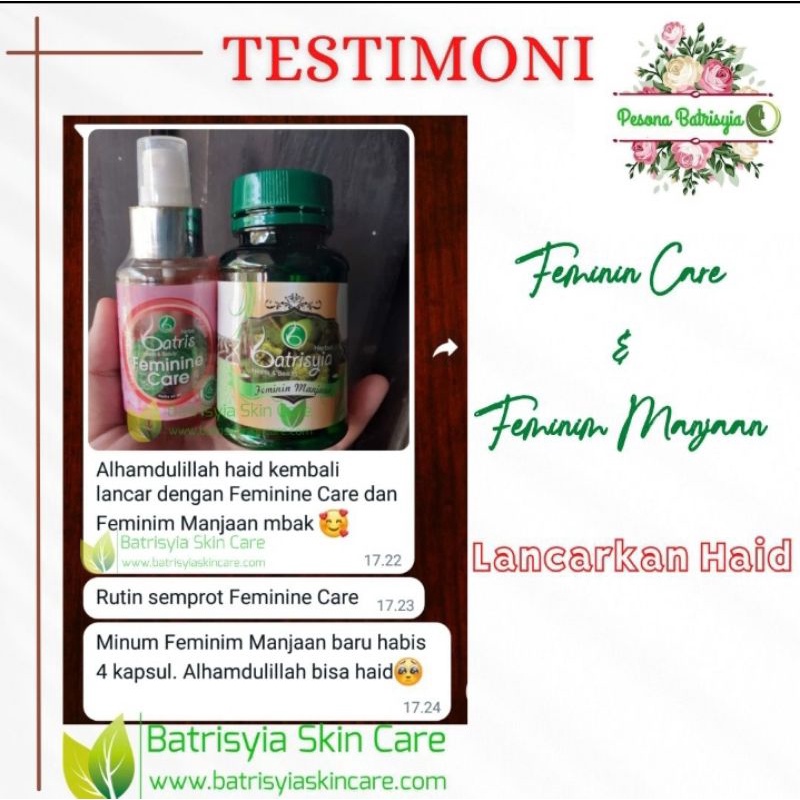 Feminime Care Batrisyia Herbal pembersih area kewanitaan extrac daun sirih Penghilang keputihan miss V