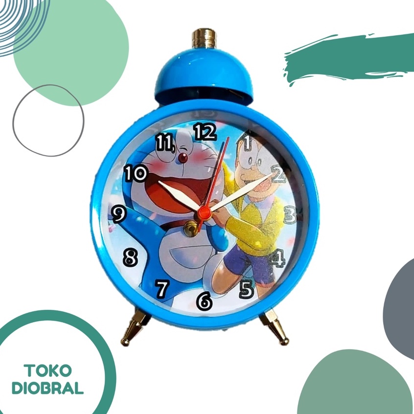 Jam Weker Anak Bunyi Kring Karakter Doraemon Hello Kitty