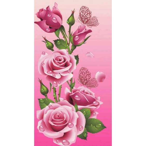 Stiker Kulkas 1 Pintu Wallpaper Kulkas 1 Pintu motip bunga mawar