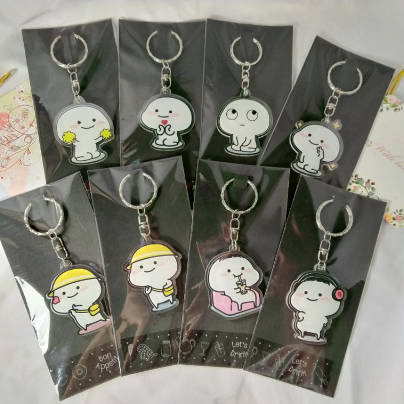 [PART 1] Pentol / Quby Gantungan Kunci Akrilik