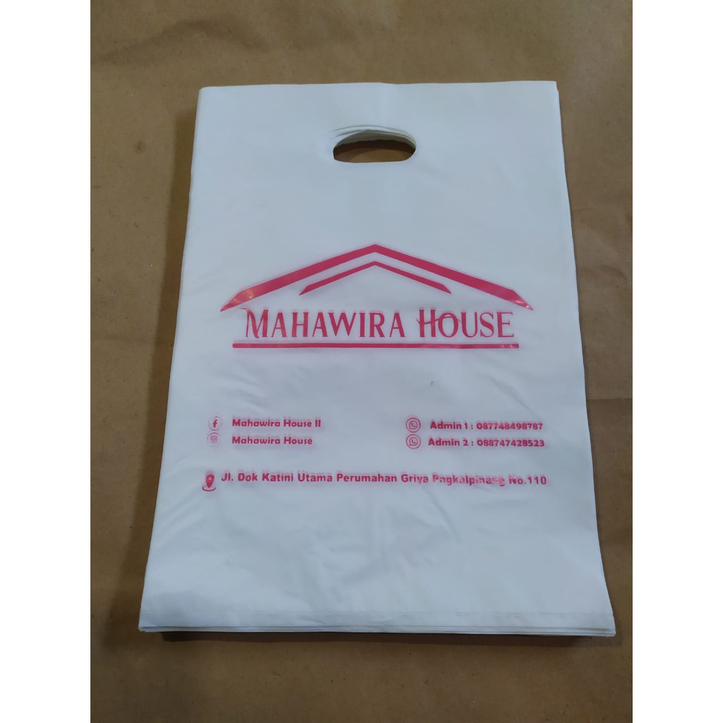 

Plastik Plong / Sablon Plastik / 25x35 / Murah / FREE DESAIN