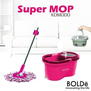 Promo Bolde Super Mop Komodo 6 Liter Spin Mop Pengering Bisa Dilepas 6L - Biru Berkualitas