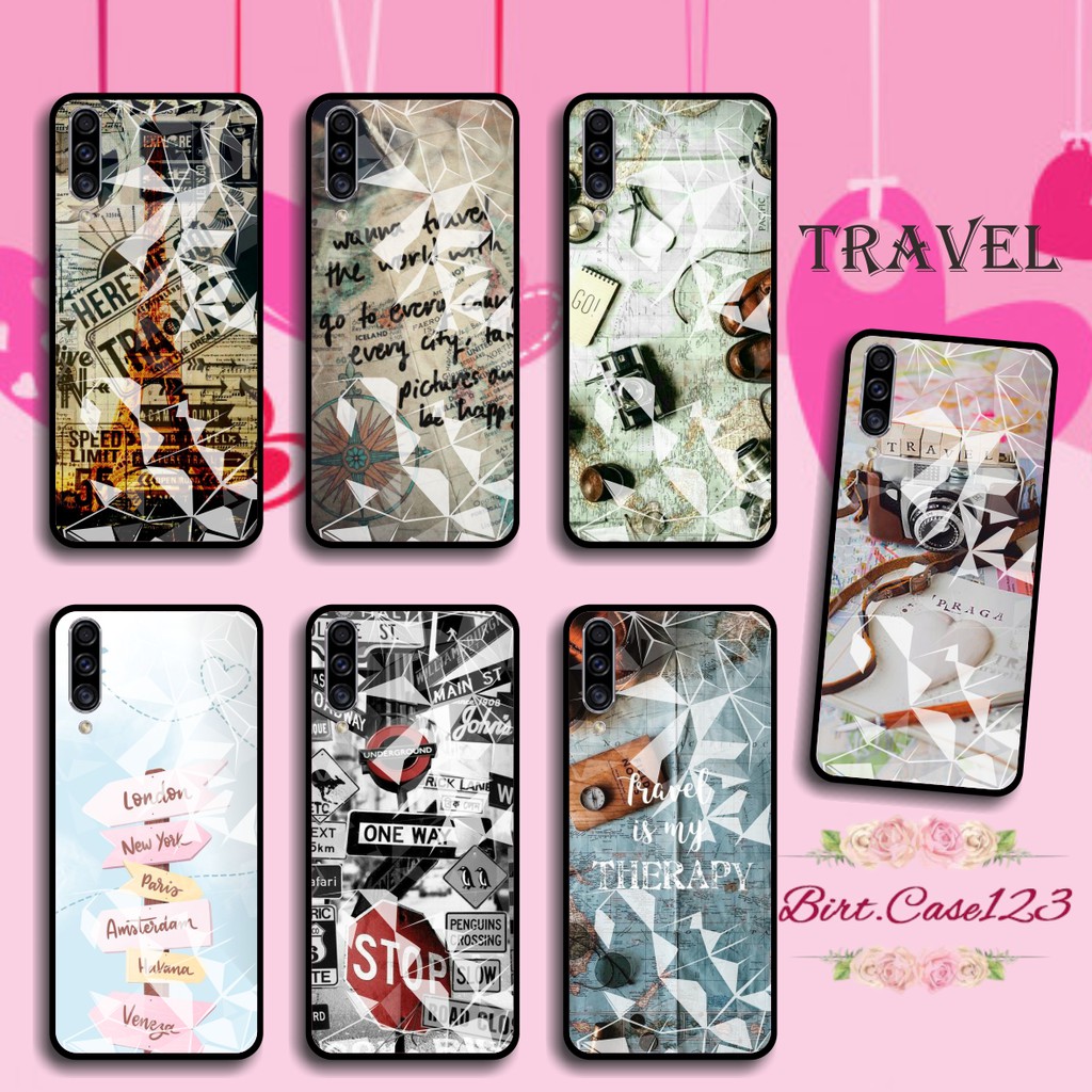 softcase diamond gambar TRAVEL oppo vivo samsung iphone realme all type BC678