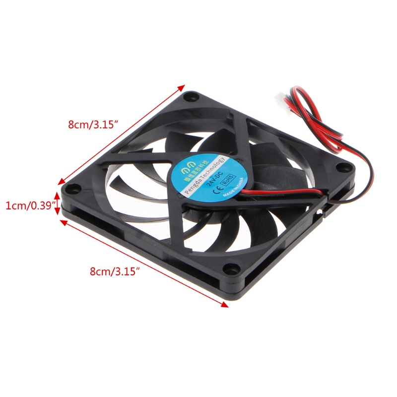 Bt 8010kipas Pendingin CPU/GPU Laptop Cooler Cooling Pad Slim Portable Untuk DC 24V 2Pin