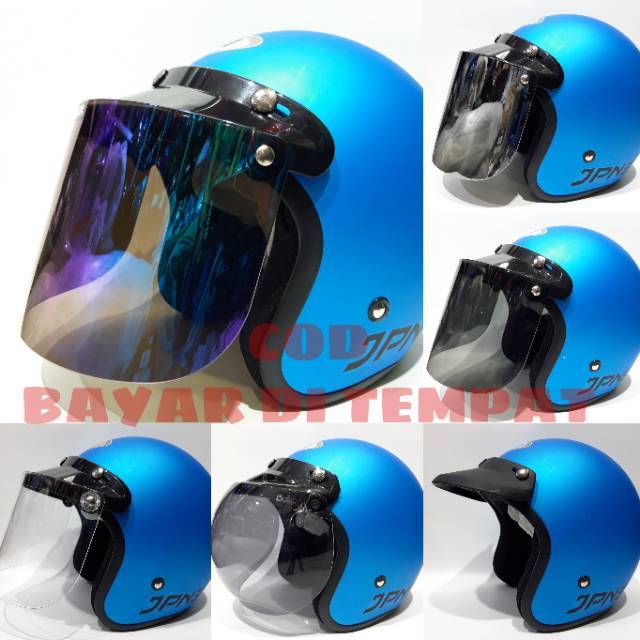 Helm Jpn ice blue doff