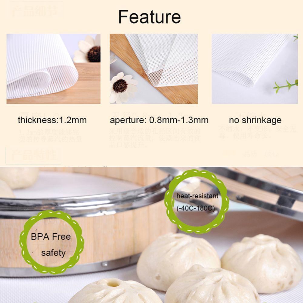 Rebuy Pastry Dim Sum Mesh Safety Square Silicone Alat Dapur Untuk Roti Membuat Matras Dehydrator Buah