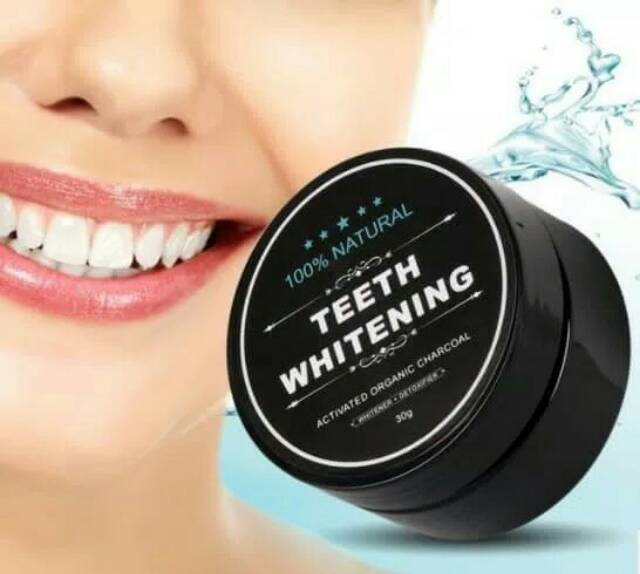 TEETH WHITENING ACTIVATED ORGANIC CHARCOAL - BUBUK ARANG AKTIF PEMUTIH GIGI ORIGINAL