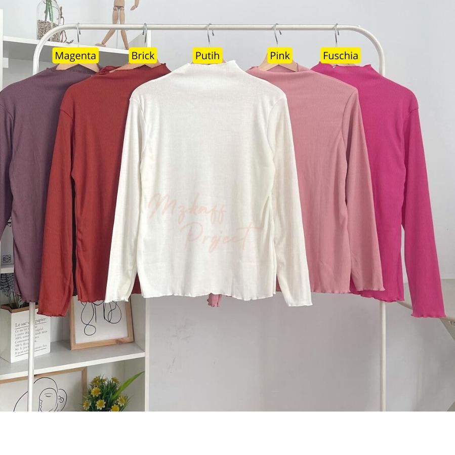 ❖IMPORT❖ MK02 ( XL XXL ) Knit Longsleeve Top Baju Inner Iner Rajut Turtleneck Turtle Neck Wanita Jum