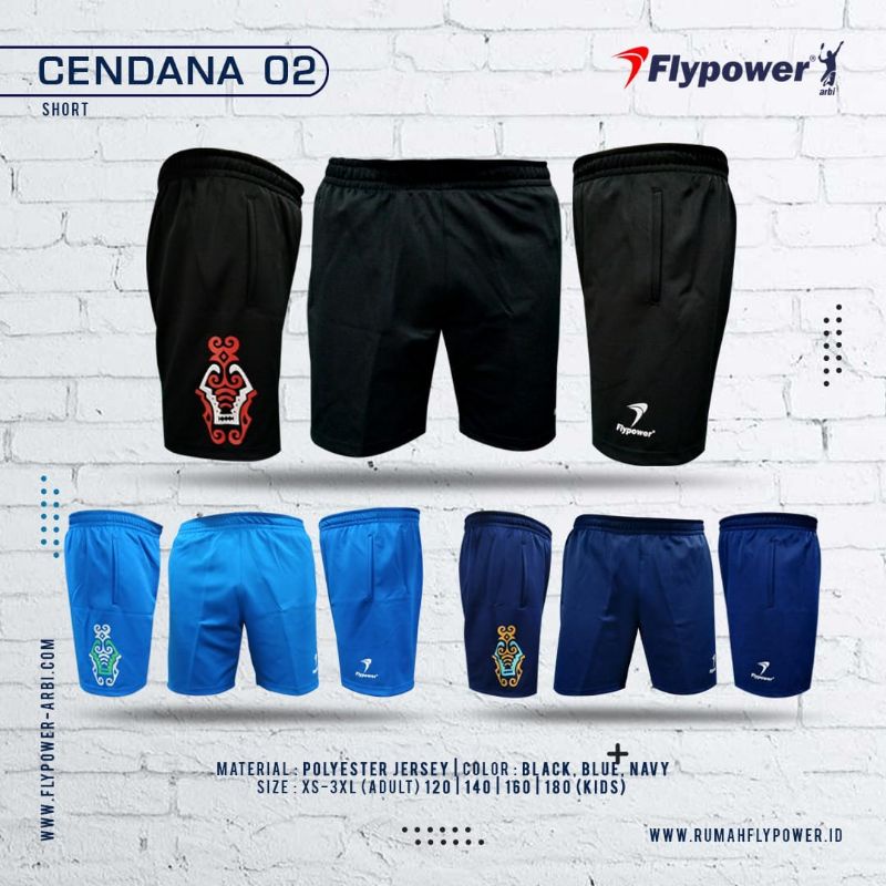 celana bulutangkis flypower CENDANA 2 short