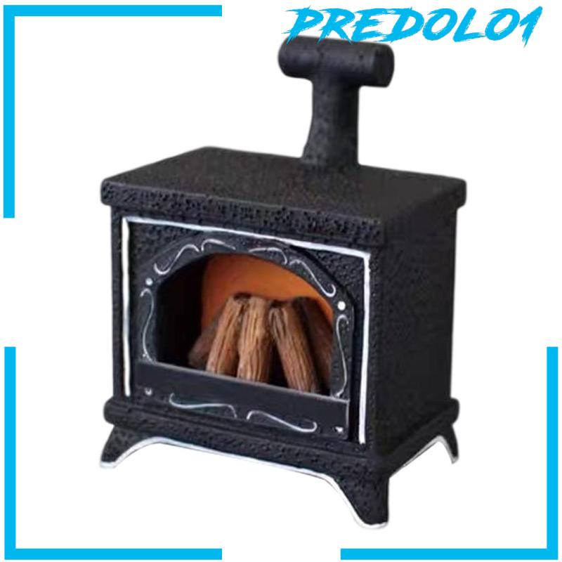 [PREDOLO1] Dollhouse LED Fireplace 1:12 Miniature Dollhouse Decor Mini Exquisite Model