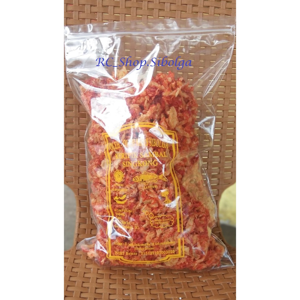 

Keripik Sambal Singkong Sibolga 1 Kg Rp. 57.000/Bungkus