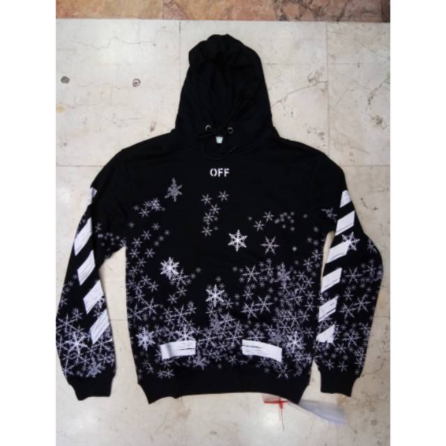 off white snowflake hoodie