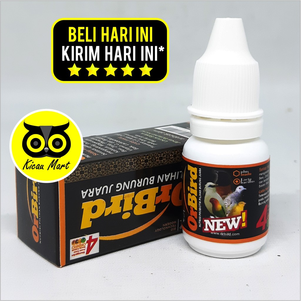 VITAMIN OBAT BURUNG MURAI LOVEBIRD KENARI NEW NUTRISI ORBIRD 10 ML PENAMBAH POWER GACOR VNWOKOR